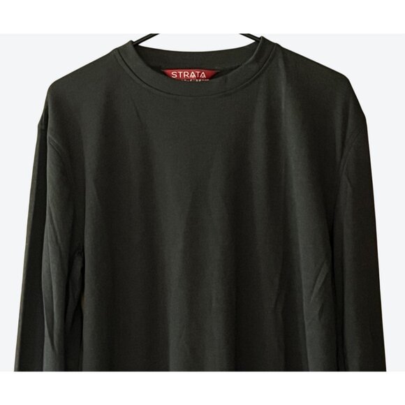 Strata Men's Large Arc Long Sleeve Crew Neck SFX101 Protection Shirt Charcoal Gr - Picture 2 of 12
